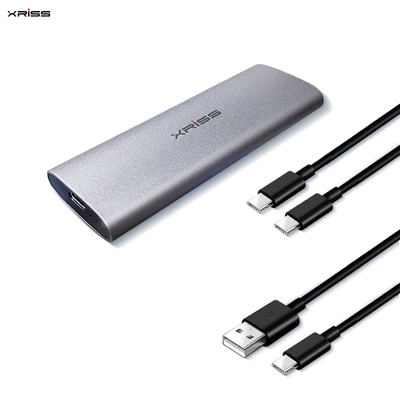 comprar Disco duro externo de SSD de aluminio M.2 NVME SATA con doble protocolo Usb 3.0 Fabricación en línea