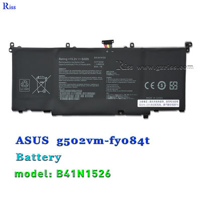 calidad  B41N1526 15.2V 64Wh Laptop Battery For ASUS ROG Strix GL502 GL502V GL502VS DB71 fábrica